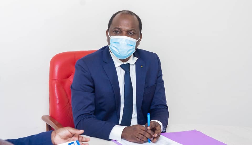 Le ministre du Commerce, Hugues Mbadinga Madiya.