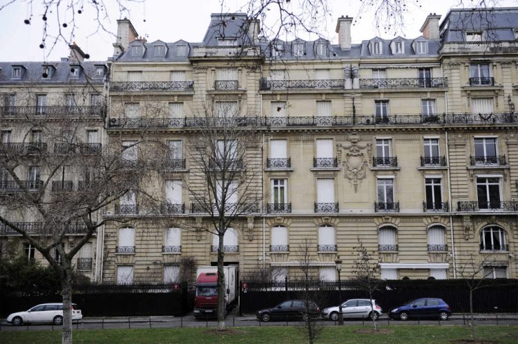 L’ancienne résidence de Teodorin Obiang, avenue Foch à Paris, en février 2012. Dans le collimateur de la justice internationale (AFP)