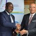 Cyrus NGO’O, Directeur Général du Port Autonome de Douala (PAD), recevant Martin Boguikouma, Directeur Général de l’Office des Ports et Rades du Gabon (OPRAG).